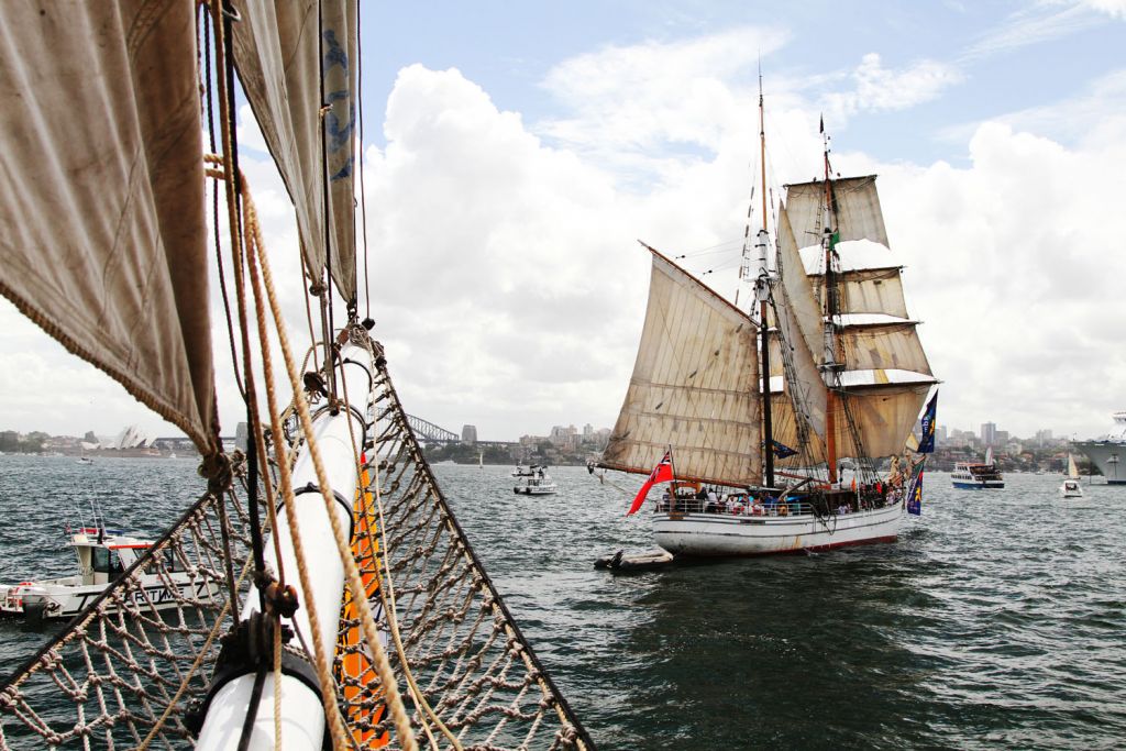Australia Day Tall ship race. Sydney Tall ships. fireworks australia day